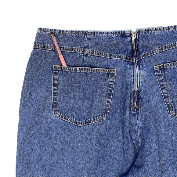 Zana di Women Vintage Blue Jeans Plus Size 26 High Rise Belted Straight Leg NWT - Picture 15 of 16